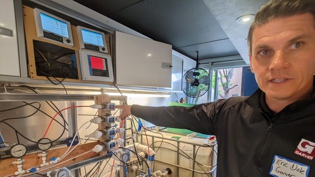 Principal investigator showing Endress+Hauser and Rockwell Automation instrumentation