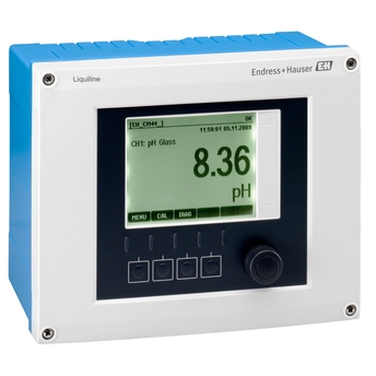 Liquiline CM448 ist ein digitaler Messumformer für pH, Redox, Leitfähigkeit, Sauerstoff, Trübung und viele weitere Parameter.