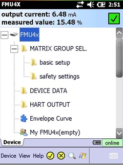 Field Xpert SFX370: Device Explorer View