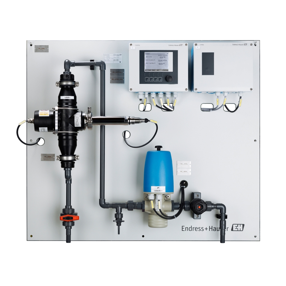 Analysis panels provide all necessary measured values for reliable wastewater effluent monitoring