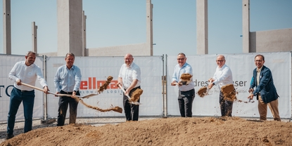 European logistics hub: Groundbreaking at the site of the new logistics center in Germany.