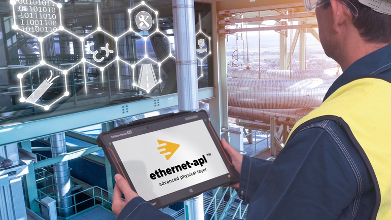 Ethernet-APL in a chemical plant