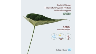 Endress+Hauser Temperature+System Products in Nesselwang goes GREEN