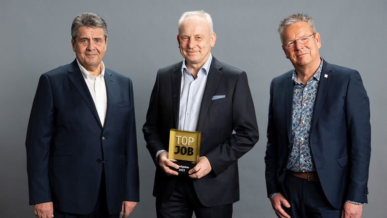 Sigmar Gabriel, Dr. Manfred Jagiella und Stephan-Christian Köhler