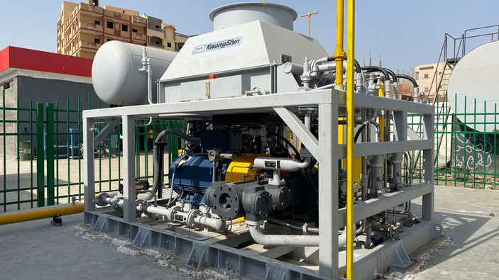 CNG-Kompressormodell mit Elektromotor