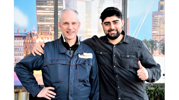 Richard Kooijmans and Hadji Cifci from AVR Waste in Rotterdam