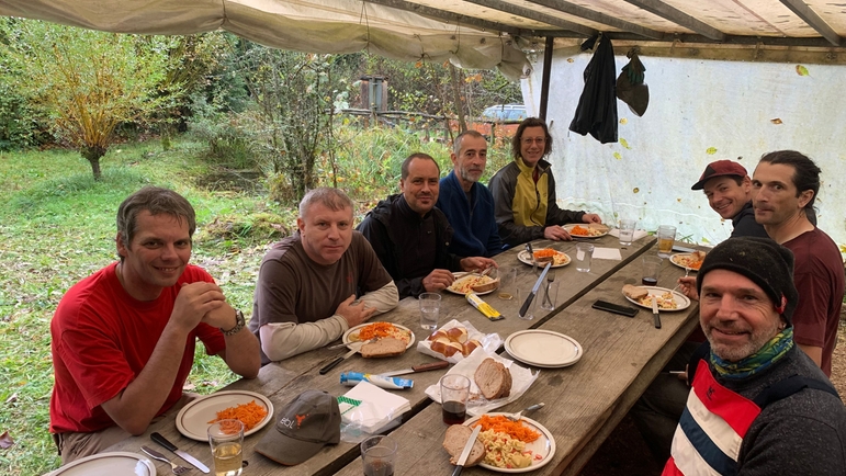 Beim gemeinsamen Lunch im „Chrutzenäscht“