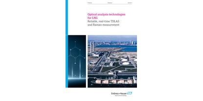 Broschüren Cover - Optische Analysetechnologien für LNG von Endress+Hauser