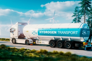 Wasserstofftransport mit dem Lkw