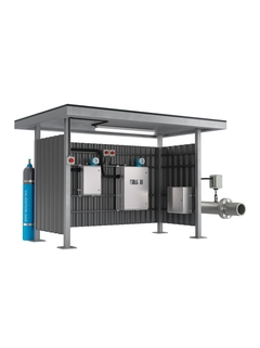 J22 und JT33 TDLAS-Gasanalysatoren für die Öl- und Gasindustrie in einer Schutzinstallation