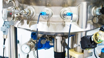 Raman-Sonde in situ in einem Edelstahl-Bioreaktor